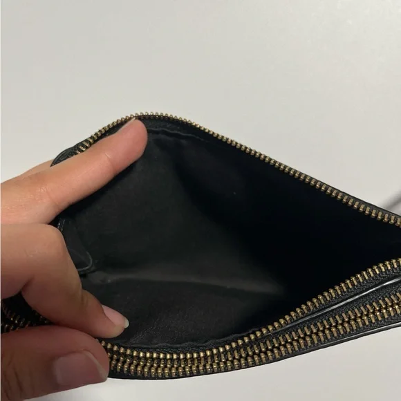 Coach Black Leather Wristlet - Picture 3 of 4